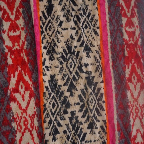 Vanessa Virginia By Anthropology Multicolor Fair Isle Maxi Boho Skirt XS - Picture 8 of 12